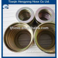 Flexible hose ferrule to be used for wire spiral hoses